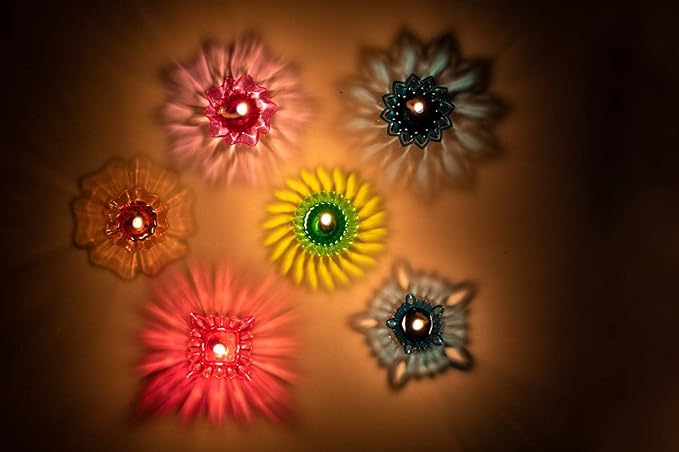 3D Reflective Rangoli Diya (Set of 12/24)