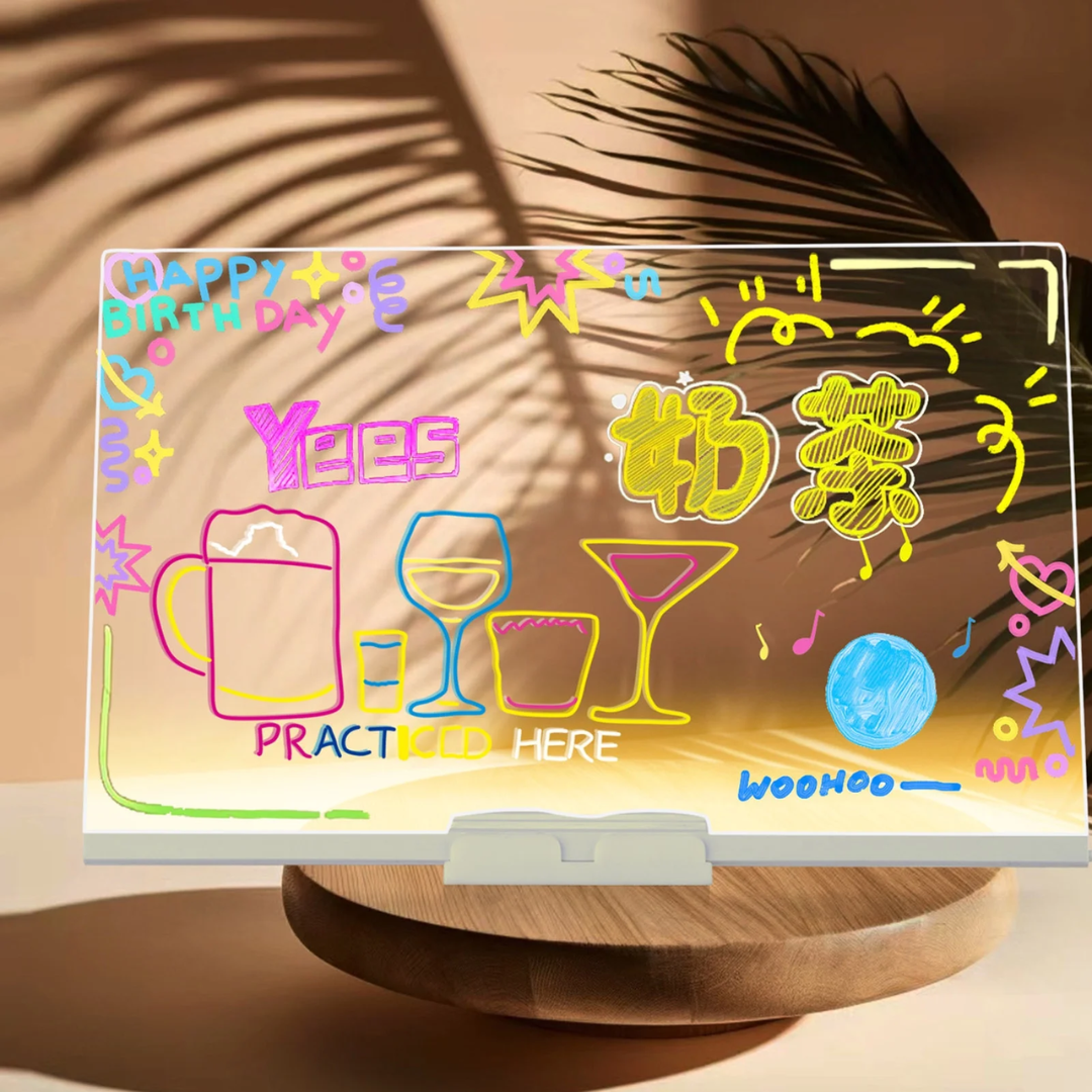 Magic LED Writing Board (With Multicolor Pens)