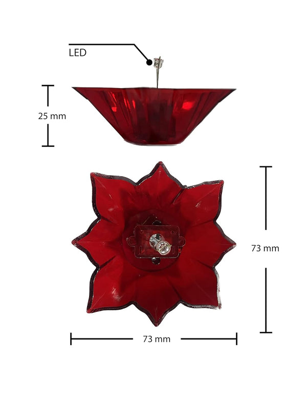 3D Reflection Diyas (Pack Of 12)