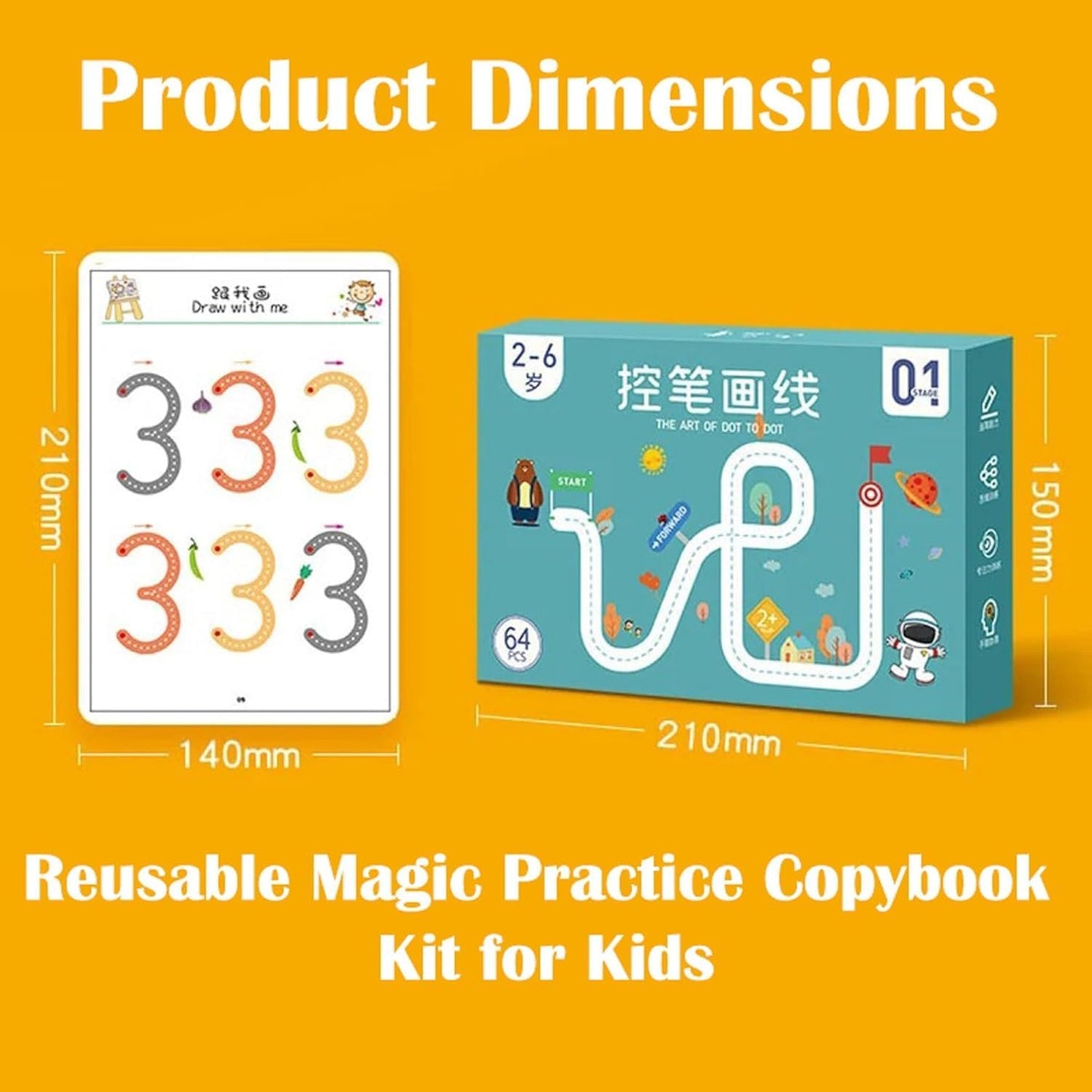Reusable Pencil Control Workbook Set
