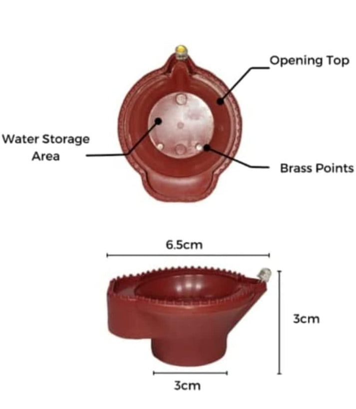 Reusable LED Light Water Sensor Diya (Long Lasting)