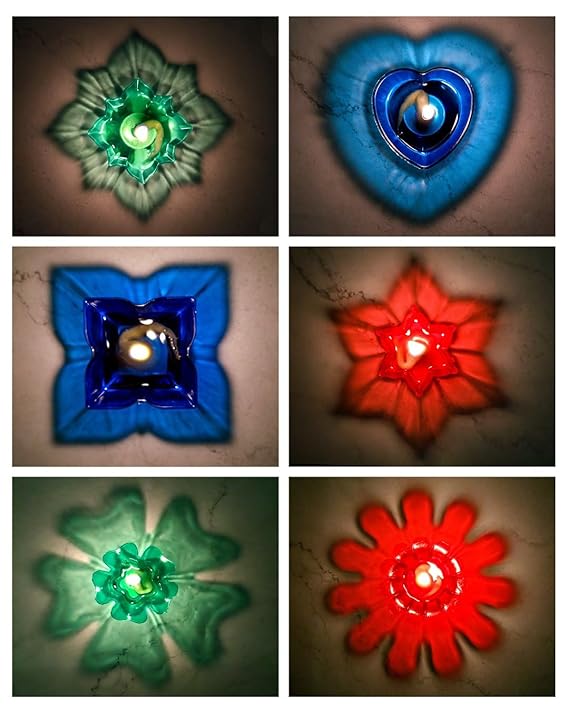 3D Reflective Rangoli Diya (Set of 12/24)