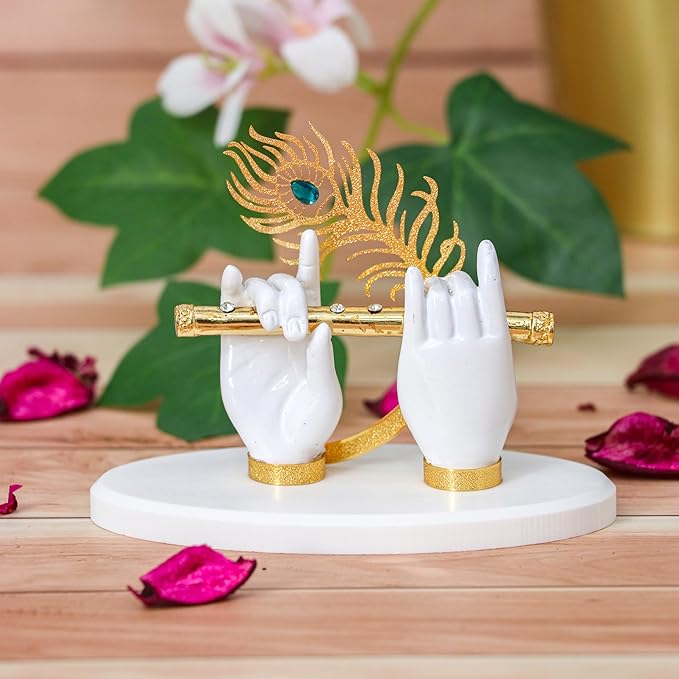 Lord Krishna Divine Idol Figurine (Gold Plated)