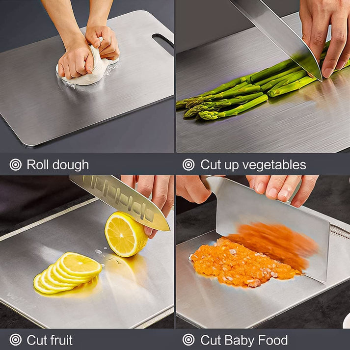 Stainless Steel Chopping Board & Kitchen Countertop - (Original Big Size)