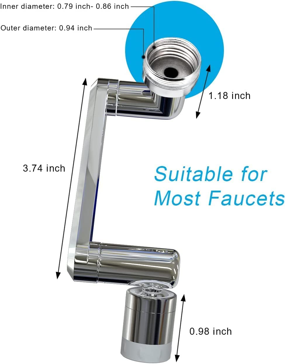 1080° Rotating Faucet/Tap Extender