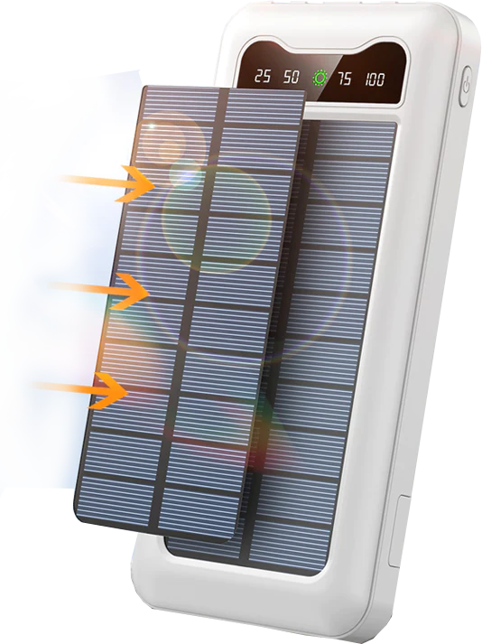 Solar Powerbank (Type C, USB, IOS, Other Devices)