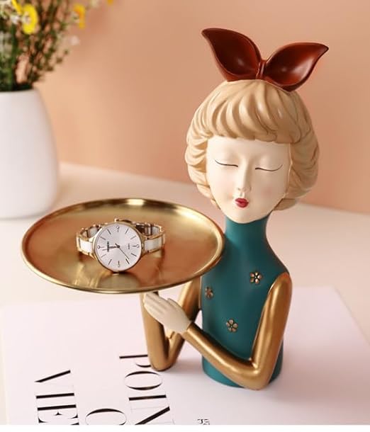 Girl with Plate Showpiece
