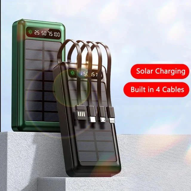 Solar Powerbank (Type C, USB, IOS, Other Devices)