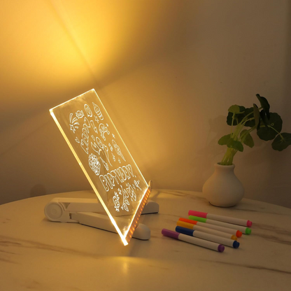 Magic LED Writing Board (With Multicolor Pens)