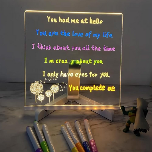 Magic LED Writing Board (With Multicolor Pens)