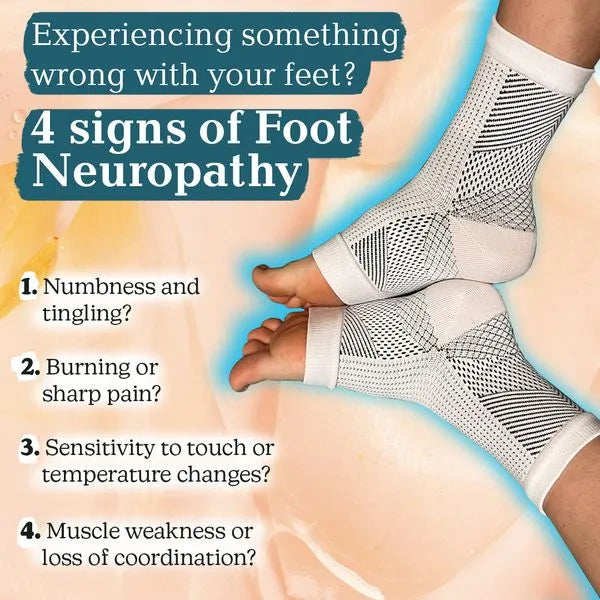 Neuropathy Socks for Women and Men for Relief Swollen Feet and Ankles (Pack of 2)