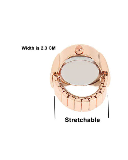 Erever Adjustable Ring Watches for Women~Rose