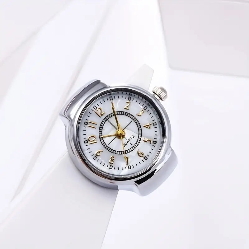 Erever Adjustable Ring Watch for Women~SILVER