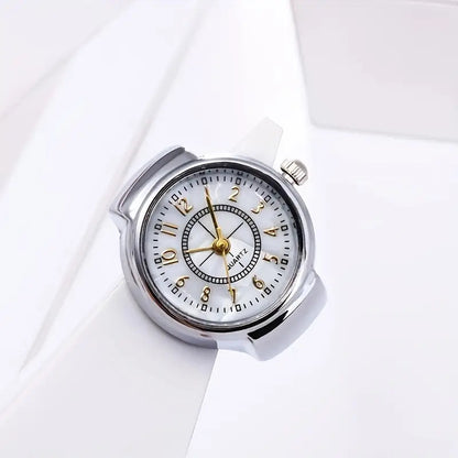 Erever Adjustable Ring Watch for Women~SILVER
