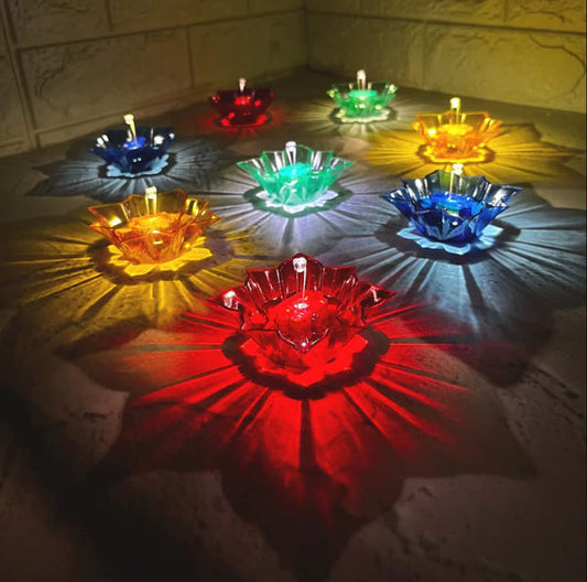 3D Reflective Rangoli Diya (Set of 12/24/36)