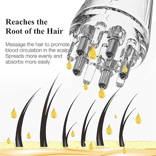 Hair Oil Applicator & Massager for Hair Growth