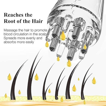 Hair Oil Applicator & Massager for Hair Growth