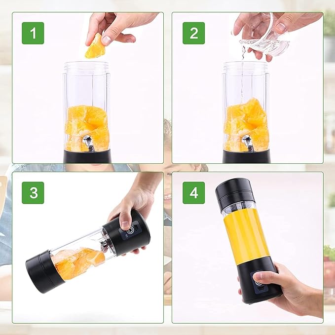 Portable Electric USB Juice Maker Bottle | Blender Grinder Mixer