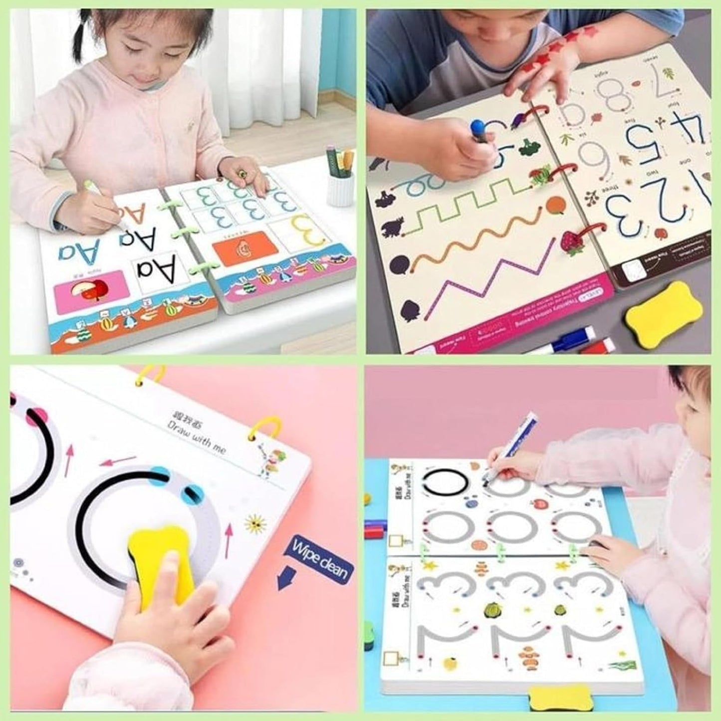 Reusable Pencil Control Workbook Set