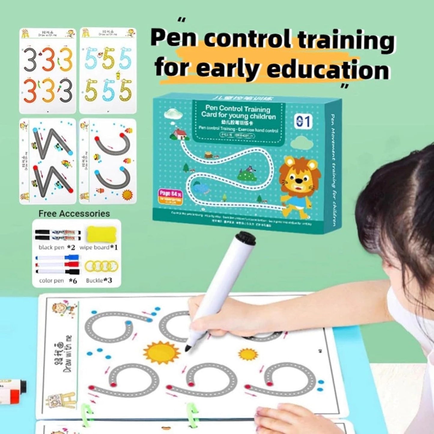 Reusable Pencil Control Workbook Set