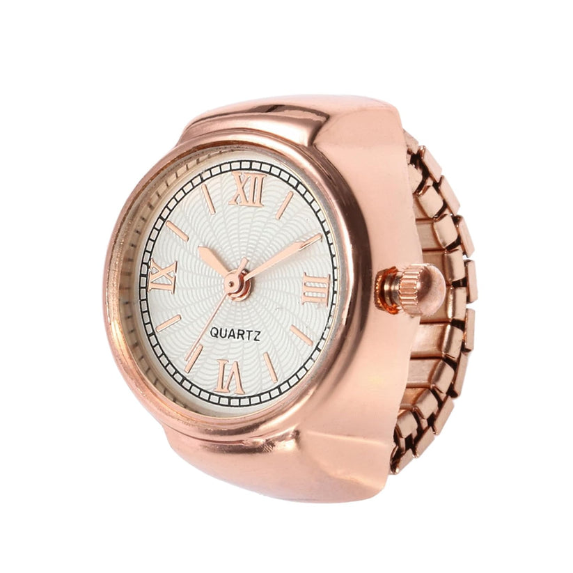 Erever Adjustable Ring Watches for Women~Rose