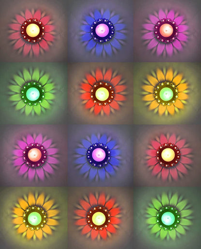 3D Reflective Rangoli Diya (Set of 12/24)