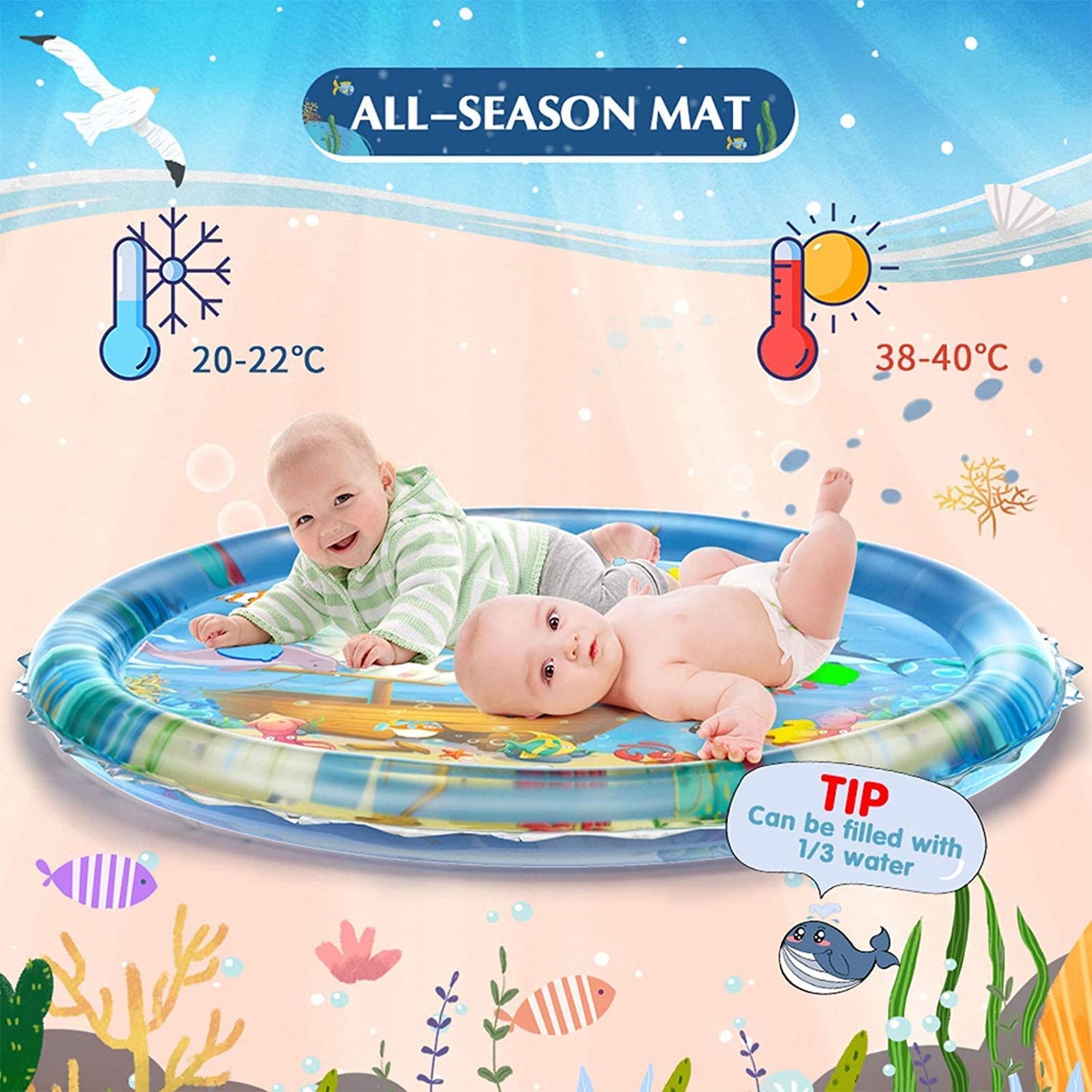 Baby Playful Water Mat (1 Year Warranty) Big Size