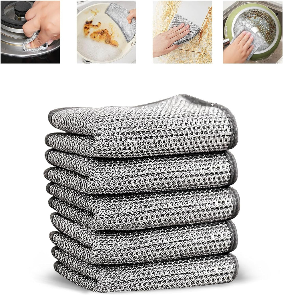 Reusable Non Scratch Dish Washing Cloths (Pack of 10) Buy 5 Get 5 Free