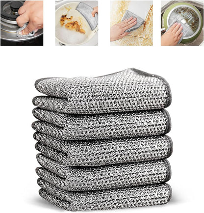 Reusable Non Scratch Dish Washing Cloths (Pack of 10) Buy 5 Get 5 Free