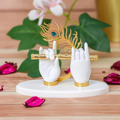 Lord Krishna Divine Idol Figurine (Gold Plated)