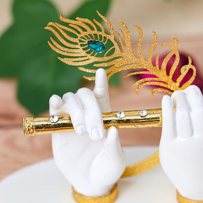Lord Krishna Divine Idol Figurine (Gold Plated)
