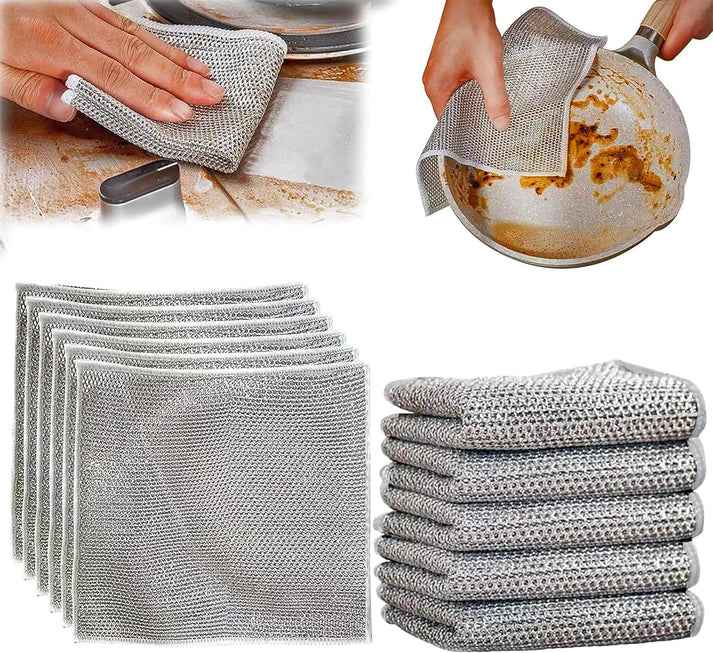 Reusable Non Scratch Dish Washing Cloths (Pack of 10) Buy 5 Get 5 Free
