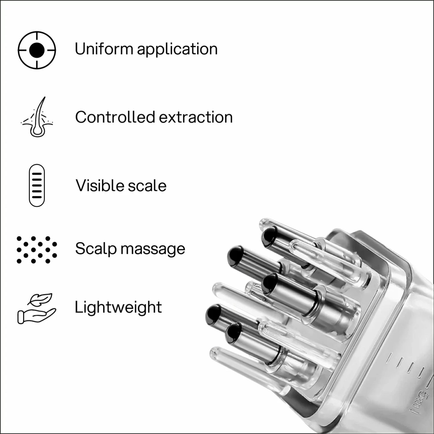 Hair Oil Applicator & Massager for Hair Growth