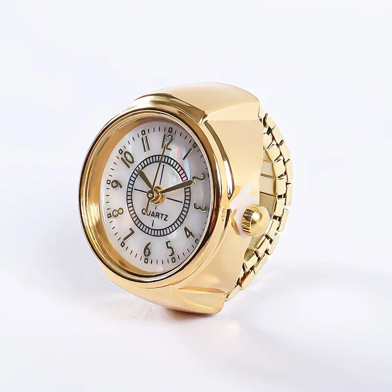 Erever Adjustable Ring Watches for Women~Gold