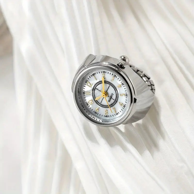 Erever Adjustable Ring Watch for Women~SILVER