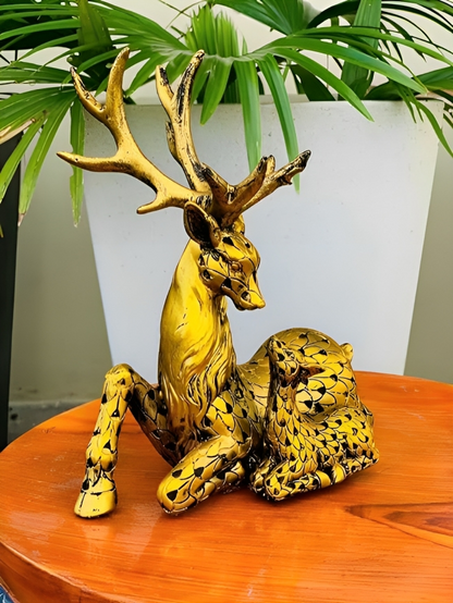 Vastu Deer Showpiece (Gold)