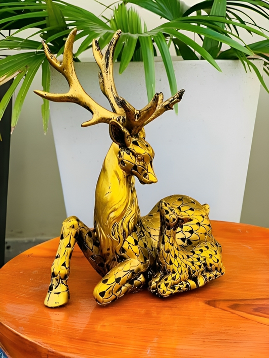 Vastu Deer Showpiece (Gold)