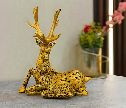 Vastu Deer Showpiece (Gold)