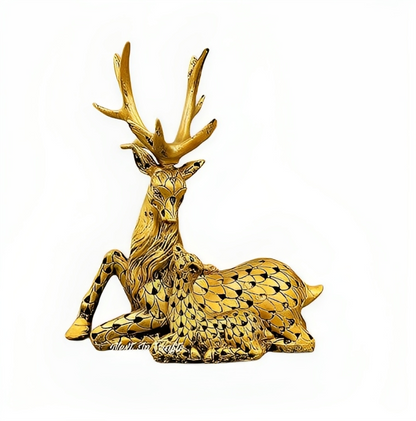 Vastu Deer Showpiece (Gold)