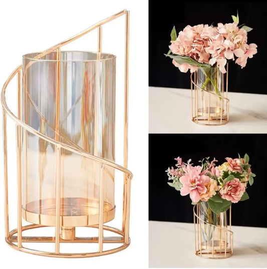 Pillar Flower Vase (With candle holder)