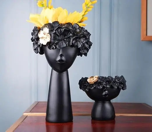Greek Vase (Set of 2) [Black]