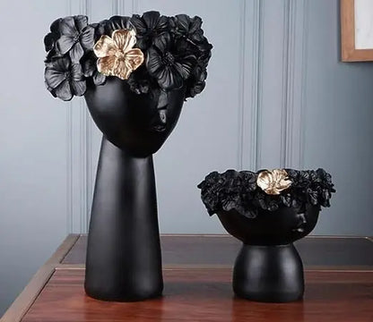 Greek Vase (Set of 2) [Black]