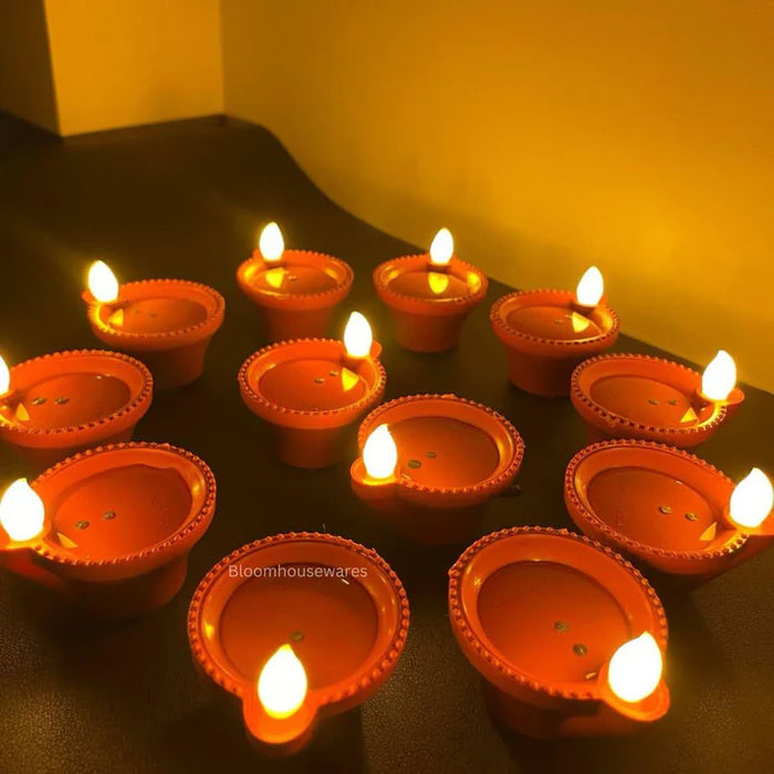 Reusable LED Light Water Sensor Diya (Long Lasting)