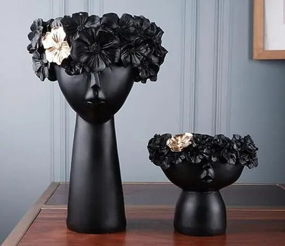 Greek Vase (Set of 2) [Black]