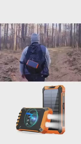 Solar Powerbank (Type C, USB, IOS, Other Devices)